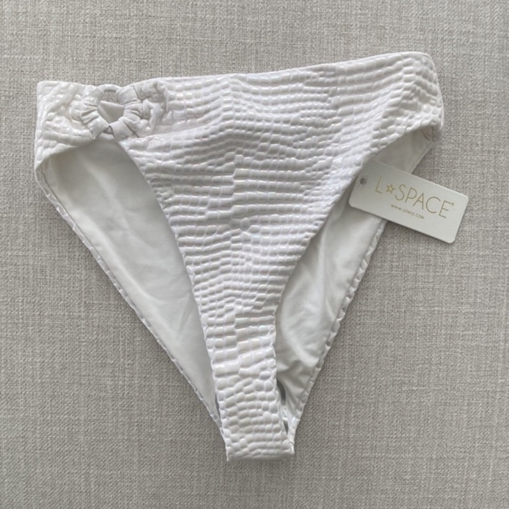 L*space high waisted opalescent jones bikini bottom